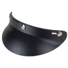 Motorcykelhjälmar 3/4 Hjälm Visor Shield PC Lens 3-Snap Design Open Face