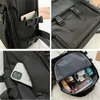 Okul çantaları moda kadın sırt çantası su geçirmez erkekler dizüstü bilgisayar sırt çantası kızlar için kadın kadın hırsızlığı anti seyahat çantası siyah mochila