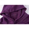 Sweats à capuche pour hommes sweats Spder violet Flash lettre toile d'araignée imprimé coton hommes et femmes à capuche