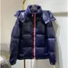 Designer Mens Puffer Jackets Downs Rockar med NFC Womens vadderade huva ytterkläder Parkas Embroiled Badge Down Windbreaker