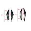 4 stücke Universal Auto Frontschürze Lippe Gummi Fin Splitter Körper Spoiler Canards Spoiler Auto Tuning Canard Decor Schwarz Kohlefaser