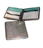 Estojos de cigarro de cristal de aço inoxidável brilhante diamante suporte para fumar caixa de armazenamento gift4010977