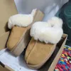 met doos Tasman Slippers Tazz Mosterdzaad Platform Classic Ultra Mini Laars Kastanjebont Slippers Schapenvacht Winter Dames Heren Instappers Suède Bovenwerk Wol Herfst