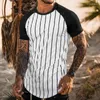 Camas de camisetas masculas T-shirt rount round mashion moda hip-hop super grande impressão de poker impressão de poliéster top de verão de verão casual desgaste