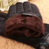 5本の指の手袋本物の革の手袋