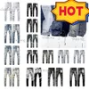 Designer Mens Purple Jeans Denim Trousers Fashion Pants High-End Quality Straight Design Retro Streetwear Casual Sweatpants Joggers 535 115 7