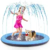 Tuggar 1,5/1,7 m husdjur sprinkler pad sommar hund lek kylande matta simning pool vattenspray stänk matta utomhus trädgård fontän cool leksak