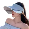 Wide Brim Hats Stylish Women Sun Hat Face Protection Sunshade Lady Outdoor Trip