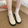 Scarpe eleganti Mary Jane da donna Décolleté eleganti da donna con tacco alto di lusso Tacchi alti casual in pelle estiva Lolita 2023