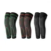 Knee Pads 2pcs Compression Support Lengthen Stripe Sport Sleeve Protector Elastic Long Kneepad Brace Volleyball Running