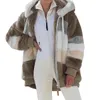 Cappotto invernale da donna in misto lana per donna Cappotto oversize lungo con orsacchiotto Cappotto caldo ispessimento in pile Cappotti in pelliccia sintetica Giacca invernale da donna a maniche lunghe Top 231127