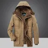 Hommes vers le bas Parkas Parka en plein air hommes veste d'hiver Plus velours épais chaud multi poches vestes solide Parkas mâle manteau grande taille vêtements 231127