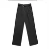 Pantalons pour hommes grande taille couple cool garçons ceinture foncée droite costume décontracté pour hommes