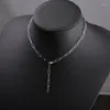 Kettingen 316L roestvrij staal hypoallergeen vierkante schakel kettingen 40 45 50 60 cm lange punk hiphop choker kraag ketting sieraden