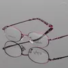 Montature per occhiali da sole Occhiali da vista Occhiali da vista Montature per occhiali da donna Occhiali 5 colori moda Oro Argento Rosso Rosa Viola Lady Eye