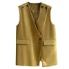Women's Suits Blazer Vest Coat 2023 Spring Autumn Mid Length Version Ladies Suit Versatile Loose Lady Waistcoat Jacket