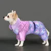 Parkas Warm Winter Dog Clothes Coat Waterproof Dogs Down Jacket Snow Coats 3 Layer Small Medium Pet Clothing With Fur Collar Chihuahua