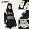 Skiddräkter Vector Ski Wear Children Huva Tröja Reflekterande pojkar och flickor Skidkläder förtjockad värme Värme Vattentät skidutrustning Skiddräkt 231127