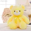 Stuffed Plush Animals 32-50cm Luminous Creative Light Up LED Teddy Bear Toy Colorful Glowing Christmas Gift for Kid