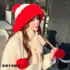 Банданас сгущается шляпа в стиле дамский мех мяч плюс бархатный теплый капюшон на открытом воздухе осень и зимняя холодная мода милая шерстяная оптом