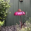 ピンク色のコーンフォーワー鳥の餌箱屋外装飾庭園の花ピカフロール野鳥餌箱飼育耐性アートメタル