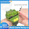 Moulé sous pression modèle voitures jouets pour garçons Mini montre contrôle voiture Rc Portable dinosaure électrique course dérive conduite véhicule à distance