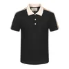 2023 été marque de luxe vêtements Italie Designer rayure polo t-shirts serpent polos abeille floral mens haute rue mode cheval polo luxe T-shirt # 8866