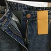 Jeans da donna di design Pantaloni di jeans dritti con stampa classica Pantaloni jeans larghi alla moda a vita alta