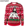 Kvinnors tröjor Julhållare tröjor för män Jul Jesus 3D Tryckt O Neck tröja Topppar Kläd Holiday Women Sweatshirts 231127