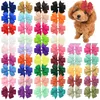 Bacs 50 / 100pcs grandes pinces de cheveux pour chiens arcs pour animaux de compagnie Chers à poils diamants small de chien accessoires accessoires de toilettage pour chiens accessoires