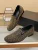 Новые 2023 Mens Frade Shoes Classic Fashion Fashion Elegant Formal Wedding Flats Men Spec на бренд-дизайнере Office Roafers Размер 38-44