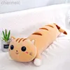 Animali di peluche ripieni Giocattoli per gatti lunghi adorabili Cuscino Cuscino per dormire morbido Pisolino Bambole animali Giocattolo Kawaii Ragazze per bambini San Valentino