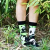 Women Socks AB Edition Asymmetric Par Fashion Medium High Cotton Colorful Street