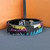 luxe Designer riem heren riem Graffiti patroon Pin gesp riemen goud en zilver zwarte gesp casual breedte 3.8cm maat 105-125cm mode cadeau erg mooi