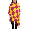 Vêtements ethniques Impression personnalisée Royal Chessboard Écharpe Hommes Femmes Hiver Chaud Foulards Jeu de société Échecs Châles Wraps