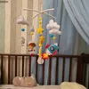 Sonagli Mobiles Cartoon Culla Musica Giocattoli educativi Rotanti per culle Infant 012 Mesi per nati 230427