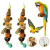 Inne zapasy ptaków solidne huśtawka zabawka do żucia Mała papuga wisząca dekoracje klatka naturalna trawa ugryzienie zwierzaka nuda