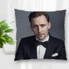Caso de travesseiro personalizado dupla face quadrado tom hiddleston estrela capas de almofada para casa sofá cadeira fronhas decorativas com zíper2660497