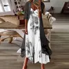 Casual Dresses Luxury Long For Women 2023 Fashion Print V-Neck Two Piece Set Maxi Dress Elegant Beach Party Summer