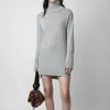 Women's Sweaters 2023 Autumn And Winter Five-pointed Star Rhinestone Button Turtleneck Cashmere Sweater Long Pullover For Women