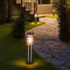 Rostfritt stål Garden Lawn Lamp Outdoor Courtyard Pathway Post Light Villa Landscape Street Grass Light ll