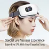 Eye Massager Eye Massager uppvärmd ögonmask med kompressionsmassage Musik för migrän Dry Eye Eye Strain Dark Circles Relief Förbättra Sleep 230426