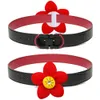 アクセサリー50ps flowercollar slidable dog bow tie dog collar dogs groomingアクセサリー用の小さな犬の猫の首輪アクセサリーペット用品