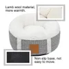 Mats Super Soft Pet Bed Kennel Fluffy Soffa Cushion For Dogs Round Plush Cat's House Warm Dog Bed Kitty Puppy Pet Accessories Winter Winter