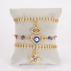 Elegantes Design Tenniskette Evil Eye Charm Armband Schöner Schmuck für Frauen