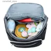 Diaper Bags USB Baby Diaper Carrier Bag for Mom Travel Backpack Large Capacity Handbag Waterproof Nappy Bag Kits Mummy Maternity Nursing Bag Q231127