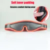 Sex Toy Massager Leather Eye Cover Mask blockerar Light Tjock Padding Interiör Blindtiklar för par BDSM underkläder