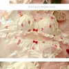 Behas stelt aardbei schattige Japanse melk zijden slipjes set draadFree zacht ondergoed set kawaii lolita bh en panty set roze lingerie 230427