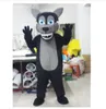 Chien noir renard fantaisie dessin animé mascotte Costume peluche noël déguisement Halloween mascotte