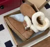 Boot Wool Horn Button Bottines pour femmes Australie châtaigne gris hiver chaussures chaudes baskets